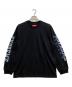 Supreme（シュプリーム）の古着「INTARSIA SLEEVE L/S TOP」｜ブラック