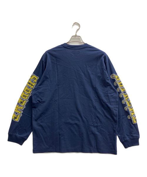 SUPREME（シュプリーム）Supreme (シュプリーム) INTARSIA SLEEVE L/S TOP ネイビー サイズ:Lの古着・服飾アイテム