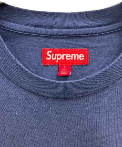 SUPREME（シュプリーム）Supreme (シュプリーム) INTARSIA SLEEVE L/S TOP ネイビー サイズ:Lの古着・服飾アイテム