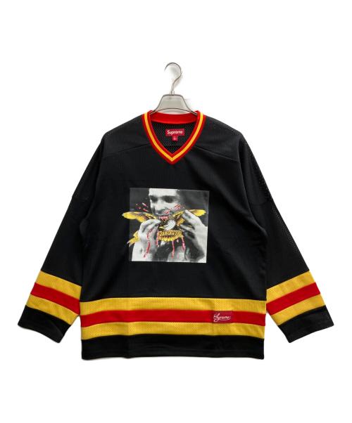 SUPREME（シュプリーム）Supreme (シュプリーム) ANTIHERO Ozzy Hockay Jersey ブラック×レッド サイズ:Mの古着・服飾アイテム