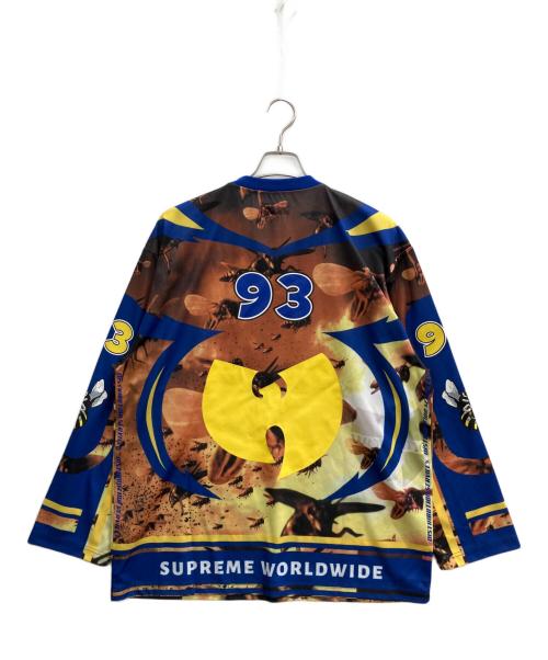 SUPREME（シュプリーム）Supreme (シュプリーム) Wu-tang clan (ウータンクラン) Hockey Jersey ブルー×ブラウン サイズ:Lの古着・服飾アイテム