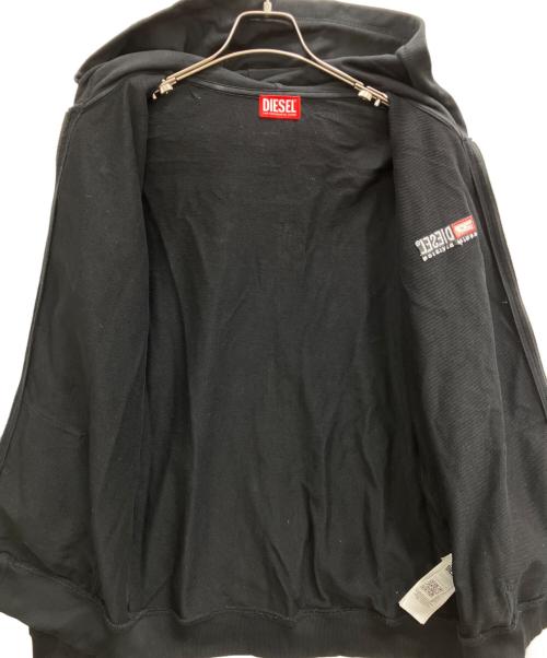 DIESEL（ディーゼル）DIESEL (ディーゼル) S-Boxt-Hood-Zip-Div ブラック サイズ:Mの古着・服飾アイテム