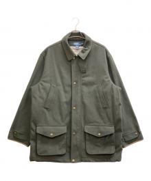 POLO RALPH LAUREN（ポロ・ラルフローレン）の古着「レザーパイピングウールハンティングジャケット」｜カーキ