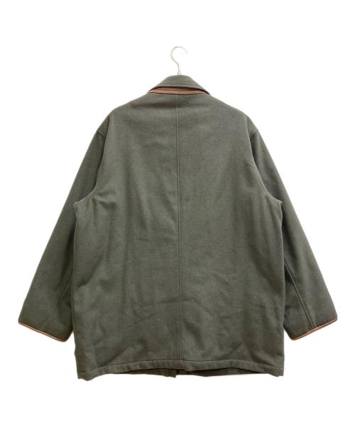 POLO RALPH LAUREN（ポロ・ラルフローレン）POLO RALPH LAUREN (ポロ・ラルフローレン) レザーパイピングウールハンティングジャケット カーキ サイズ:XLの古着・服飾アイテム