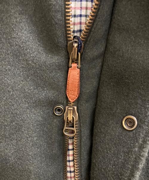 POLO RALPH LAUREN（ポロ・ラルフローレン）POLO RALPH LAUREN (ポロ・ラルフローレン) レザーパイピングウールハンティングジャケット カーキ サイズ:XLの古着・服飾アイテム