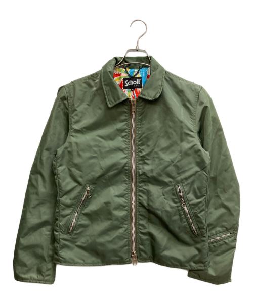Schott（ショット）Schott (ショット) nano・universe (ナノ・ユニバース) 別注フライトジャケット カーキ サイズ:Mの古着・服飾アイテム