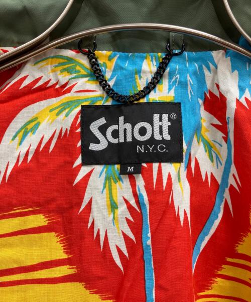 Schott（ショット）Schott (ショット) nano・universe (ナノ・ユニバース) 別注フライトジャケット カーキ サイズ:Mの古着・服飾アイテム