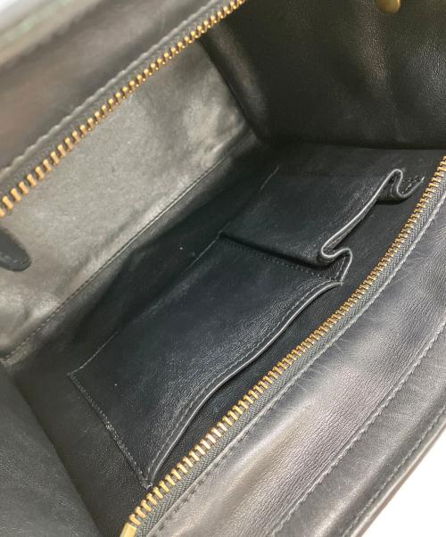 CELINE（セリーヌ）CELINE (セリーヌ) ラゲージミニショッパーバッグ ブラック×アイボリーの古着・服飾アイテム