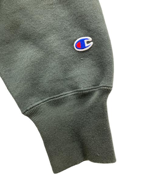 Champion（チャンピオン）Champion (チャンピオン) FRAMeWORK (フレームワーク) ハーフジップスウェット カーキ サイズ:Mの古着・服飾アイテム