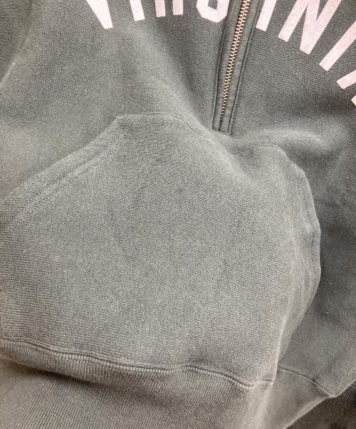 Champion（チャンピオン）Champion (チャンピオン) FRAMeWORK (フレームワーク) ハーフジップスウェット カーキ サイズ:Mの古着・服飾アイテム