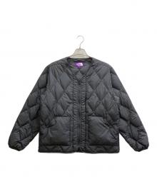 THE NORTHFACE PURPLELABEL（ザ・ノースフェイス パープルレーベル）の古着「PERTEX QUANTUM PLAS Field Down Cardigan」｜ブラック