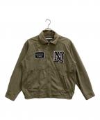 NEIGHBORHOODネイバーフッド）の古着「WASHED ZIP WORK JACKET」｜カーキ