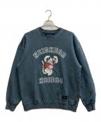 NEIGHBORHOODネイバーフッド）の古着「PIGMENT DYED SWEAT SHIRT LS」｜ブルー