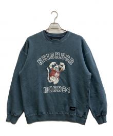 NEIGHBORHOOD（ネイバーフッド）の古着「PIGMENT DYED SWEAT SHIRT LS」｜ブルー
