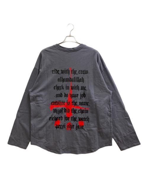 CVTVLIST（カタリスト）CVTVLIST (カタリスト) ロゴロングスリーブカットソー グレー サイズ:2の古着・服飾アイテム