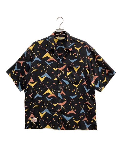 Schott（ショット）Schott (ショット) PINEAPPLE JUICE (パインアップル ジュース) ATOMIC RAYON SHIRT ブラック サイズ:XLの古着・服飾アイテム