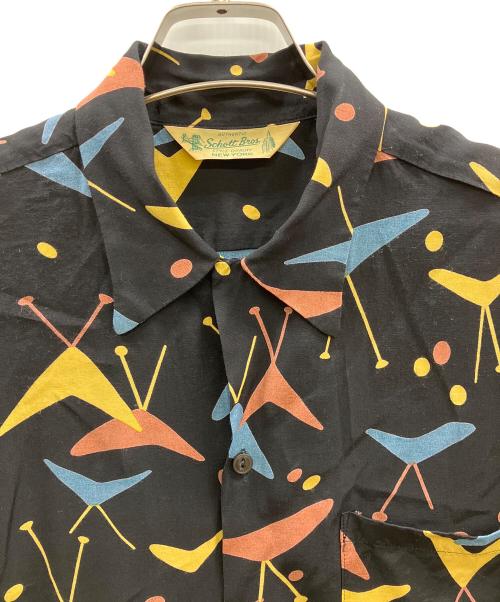 Schott（ショット）Schott (ショット) PINEAPPLE JUICE (パインアップル ジュース) ATOMIC RAYON SHIRT ブラック サイズ:XLの古着・服飾アイテム