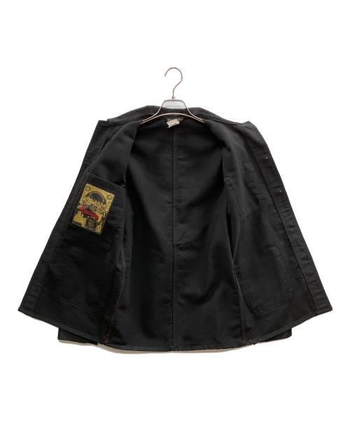 LABOUREUR（ラブルール）laboureur (ラブルール) ブラックモールスキンジャケット ブラック サイズ:40の古着・服飾アイテム