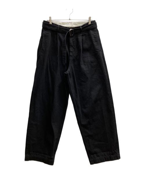 Graphpaper（グラフペーパー）Graphpaper (グラフペーパー) Selvage Denim Belted Pants ブラック サイズ:2の古着・服飾アイテム