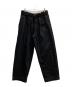 Graphpaper（グラフペーパー）の古着「Selvage Denim Belted Pants」｜ブラック