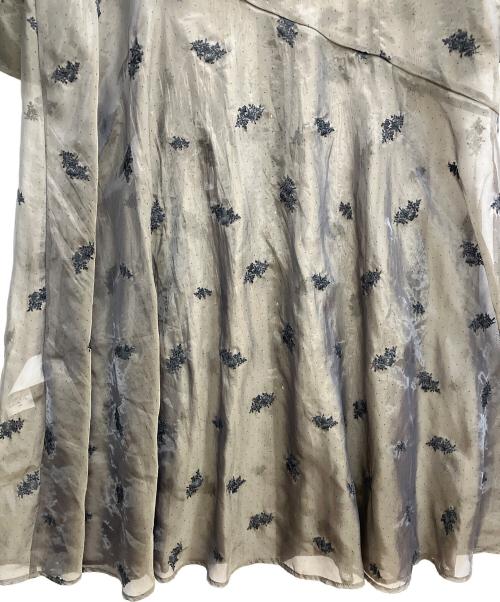 Ameri（アメリ）AMERI (アメリ) DOT FLOWER VEIL DRESS ブラウン サイズ:Mの古着・服飾アイテム