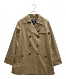 BURBERRY LONDON（バーバリーロンドン）の古着「裏ノバチェックショートトレンチコート」｜ベージュ