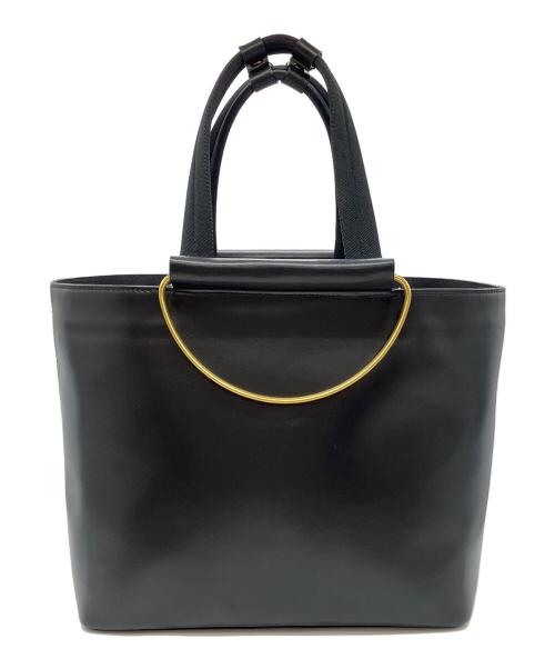 texnh（テクネ）texnh (テクネ) BRASS HANDLE TOTE / S ブラックの古着・服飾アイテム