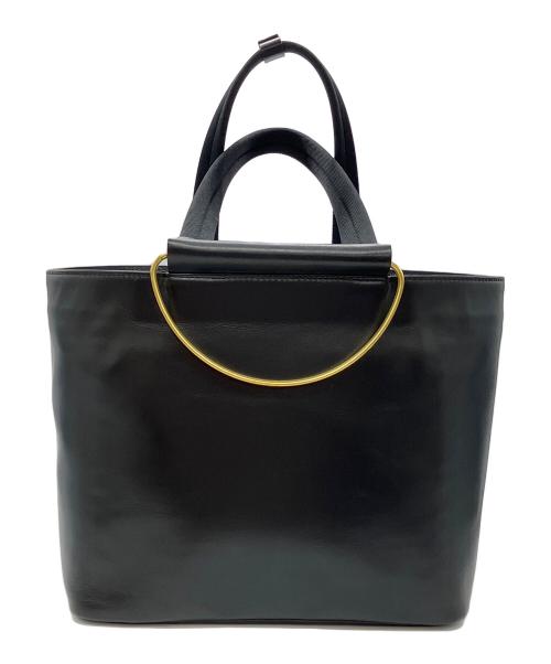texnh（テクネ）texnh (テクネ) BRASS HANDLE TOTE / S ブラックの古着・服飾アイテム