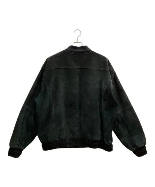 CROFT&BARROW（クロフトアンドバロー）CROFT&BARROW (クロフトアンドバロー) レザーボンバージャケット ブラック サイズ:XXLの古着・服飾アイテム