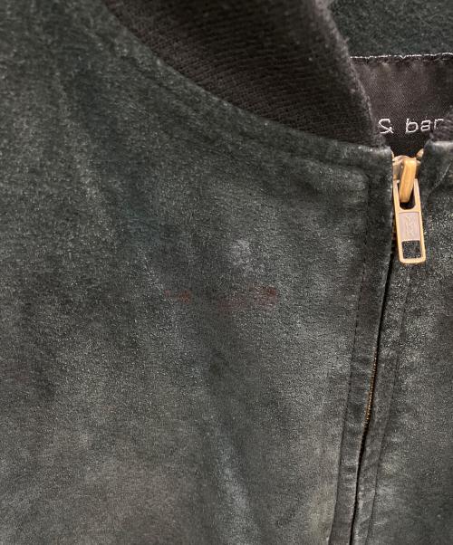 CROFT&BARROW（クロフトアンドバロー）CROFT&BARROW (クロフトアンドバロー) レザーボンバージャケット ブラック サイズ:XXLの古着・服飾アイテム