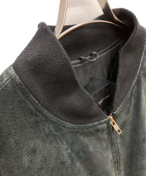 CROFT&BARROW（クロフトアンドバロー）CROFT&BARROW (クロフトアンドバロー) レザーボンバージャケット ブラック サイズ:XXLの古着・服飾アイテム