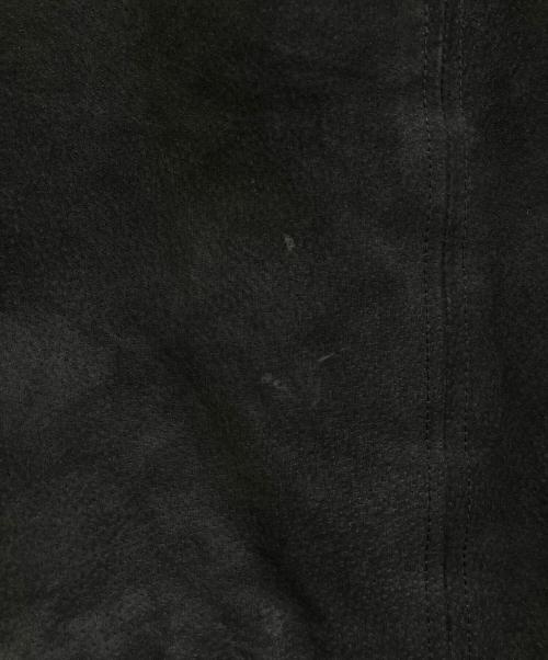 CROFT&BARROW（クロフトアンドバロー）CROFT&BARROW (クロフトアンドバロー) レザーボンバージャケット ブラック サイズ:XXLの古着・服飾アイテム