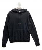 Saint Laurent Parisサンローランパリ）の古着「ロゴプリントパーカー」｜ブラック