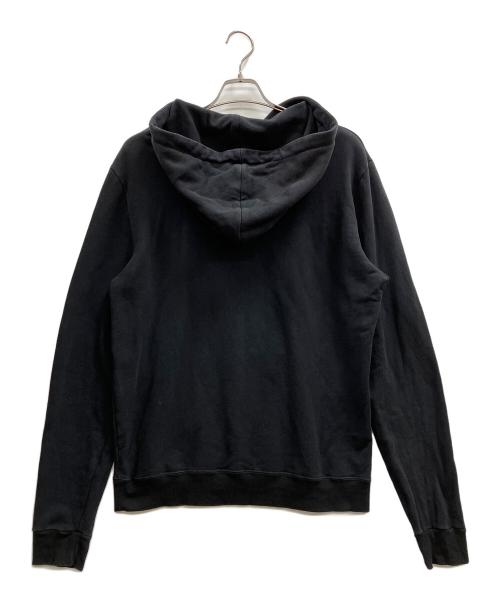 Saint Laurent Paris（サンローランパリ）Saint Laurent Paris (サンローランパリ) ロゴプリントパーカー ブラック サイズ:Mの古着・服飾アイテム