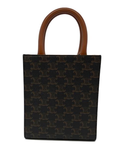 CELINE（セリーヌ）CELINE (セリーヌ) ミニバーティカルカバ2WAYバッグ ブラウンの古着・服飾アイテム