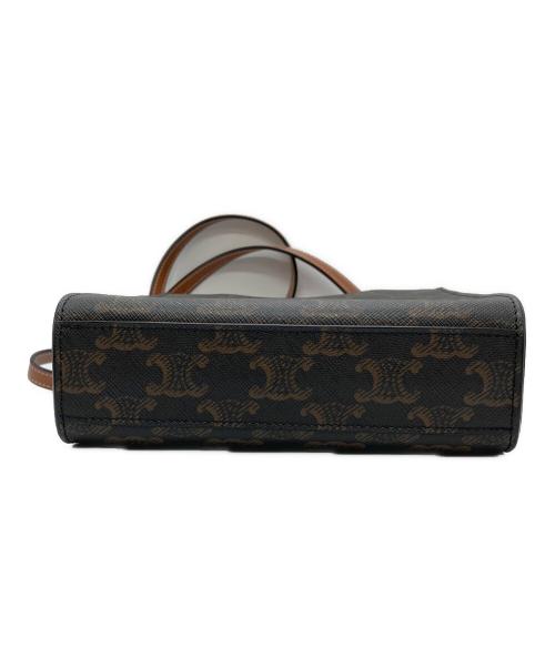CELINE（セリーヌ）CELINE (セリーヌ) ミニバーティカルカバ2WAYバッグ ブラウンの古着・服飾アイテム