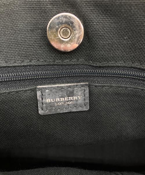 BURBERRY LONDON（バーバリーロンドン）BURBERRY LONDON (バーバリーロンドン) ノバチェックミニトートバッグ ベージュ×レッドの古着・服飾アイテム