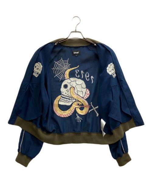 Schott（ショット）Schott (ショット) スカジャン ネイビー サイズ:Mの古着・服飾アイテム