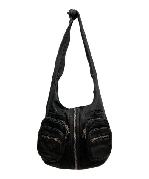 ALEXANDER WANG（アレキサンダー・ワン）ALEXANDER WANG (アレキサンダー・ワン) レザーワンショルダーバッグ ブラックの古着・服飾アイテム