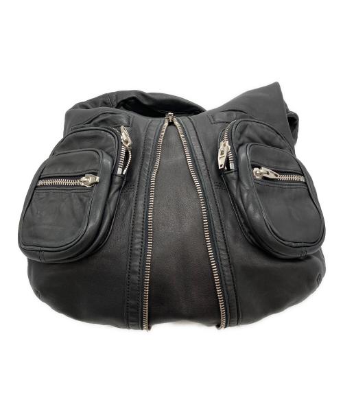 ALEXANDER WANG（アレキサンダー・ワン）ALEXANDER WANG (アレキサンダー・ワン) レザーワンショルダーバッグ ブラックの古着・服飾アイテム