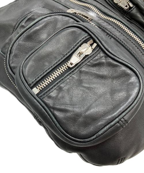 ALEXANDER WANG（アレキサンダー・ワン）ALEXANDER WANG (アレキサンダー・ワン) レザーワンショルダーバッグ ブラックの古着・服飾アイテム