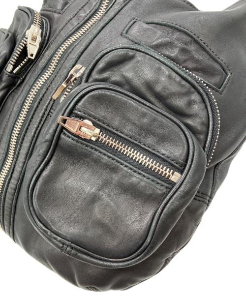 ALEXANDER WANG（アレキサンダー・ワン）ALEXANDER WANG (アレキサンダー・ワン) レザーワンショルダーバッグ ブラックの古着・服飾アイテム