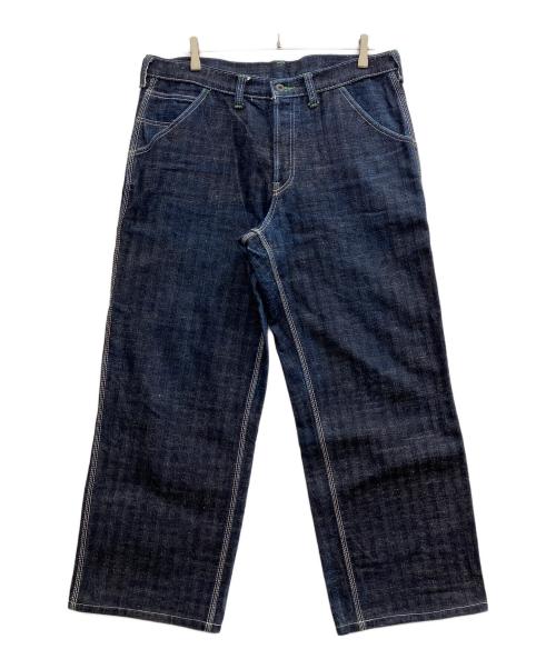 SAMURAI JEANS（サムライジーンズ）SAMURAI JEANS (サムライジーンズ) ヒッコリーペインターパンツ インディゴ サイズ:38の古着・服飾アイテム