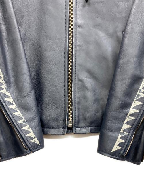 AVIREX（アヴィレックス）AVIREX (アヴィレックス) COW SINGLE RIDERS ネイビー サイズ:Mの古着・服飾アイテム