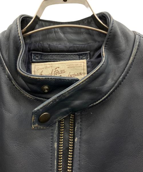 AVIREX（アヴィレックス）AVIREX (アヴィレックス) COW SINGLE RIDERS ネイビー サイズ:Mの古着・服飾アイテム