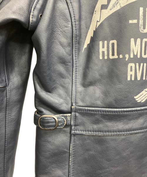 AVIREX（アヴィレックス）AVIREX (アヴィレックス) COW SINGLE RIDERS ネイビー サイズ:Mの古着・服飾アイテム