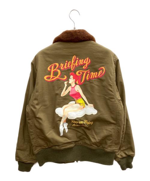 AVIREX（アヴィレックス）AVIREX (アヴィレックス) TYPE B-10 BRIEFING TIME カーキ サイズ:SIZE 38の古着・服飾アイテム