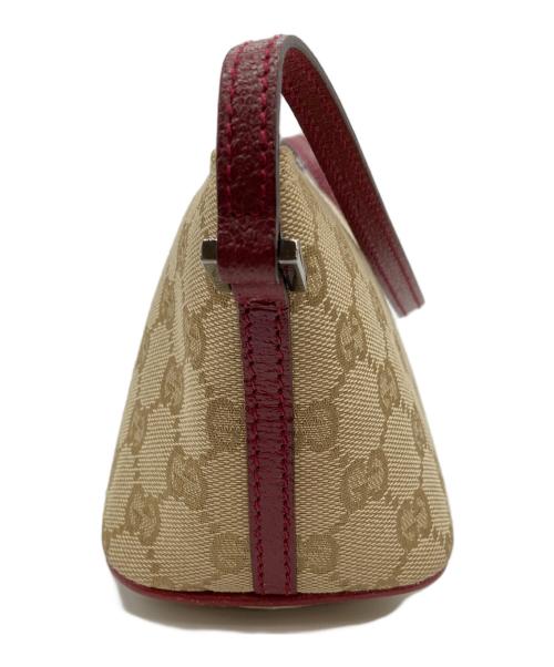 GUCCI（グッチ）GUCCI (グッチ) ハンドポーチ ベージュの古着・服飾アイテム