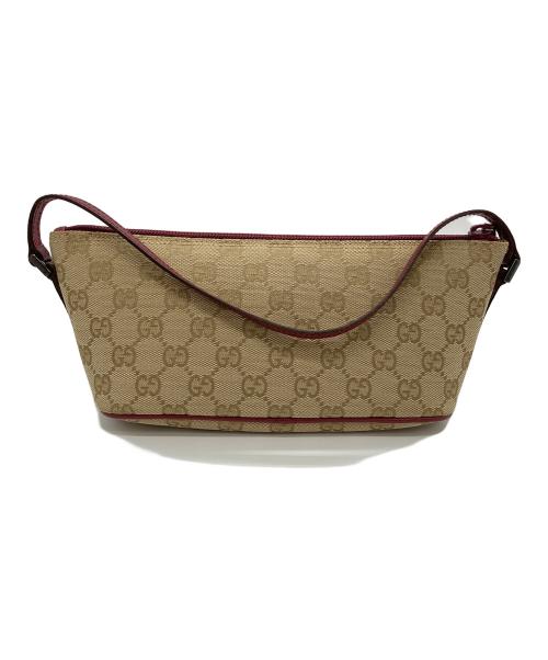 GUCCI（グッチ）GUCCI (グッチ) ハンドポーチ ベージュの古着・服飾アイテム