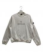 MONCLERモンクレール）の古着「MAGLIA GIROCOLLO スウェット」｜ホワイト